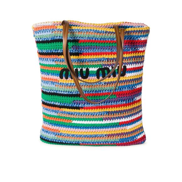 MIU MIU Handbags - Miu Miu Women Crochet Shopping Bag